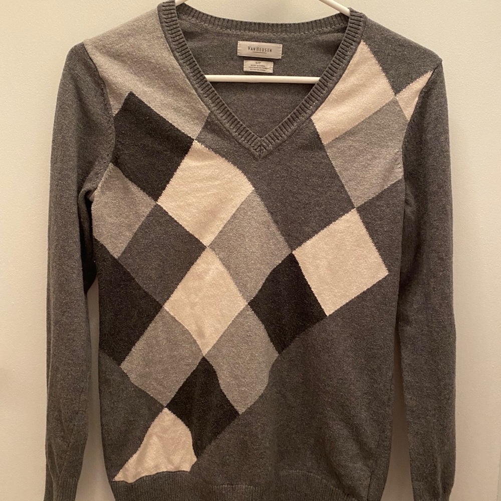Van Heusen Checkerboard Sweater
